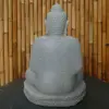Product image 4 of the product “Seated Buddha made of Riverstone in Bhumisparsha - gesture of touching the earth. 60cm height. ”
